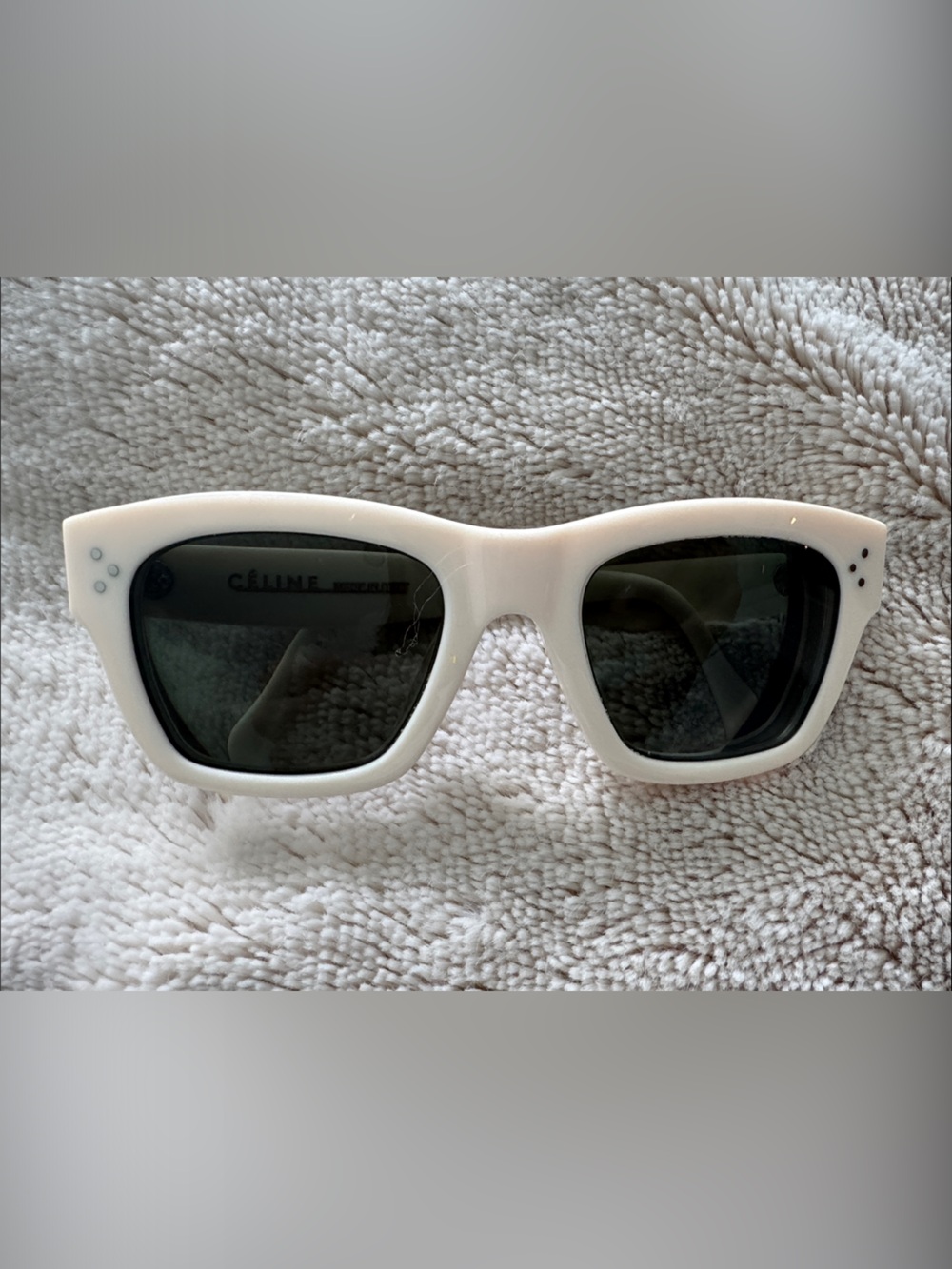 Celine women’s White ivory prescription Sunglasses